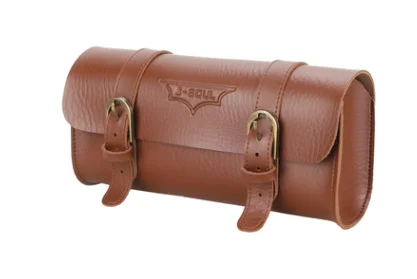 Винтажная велосипедная сумка для хранения с велосипедным седлом коричневого