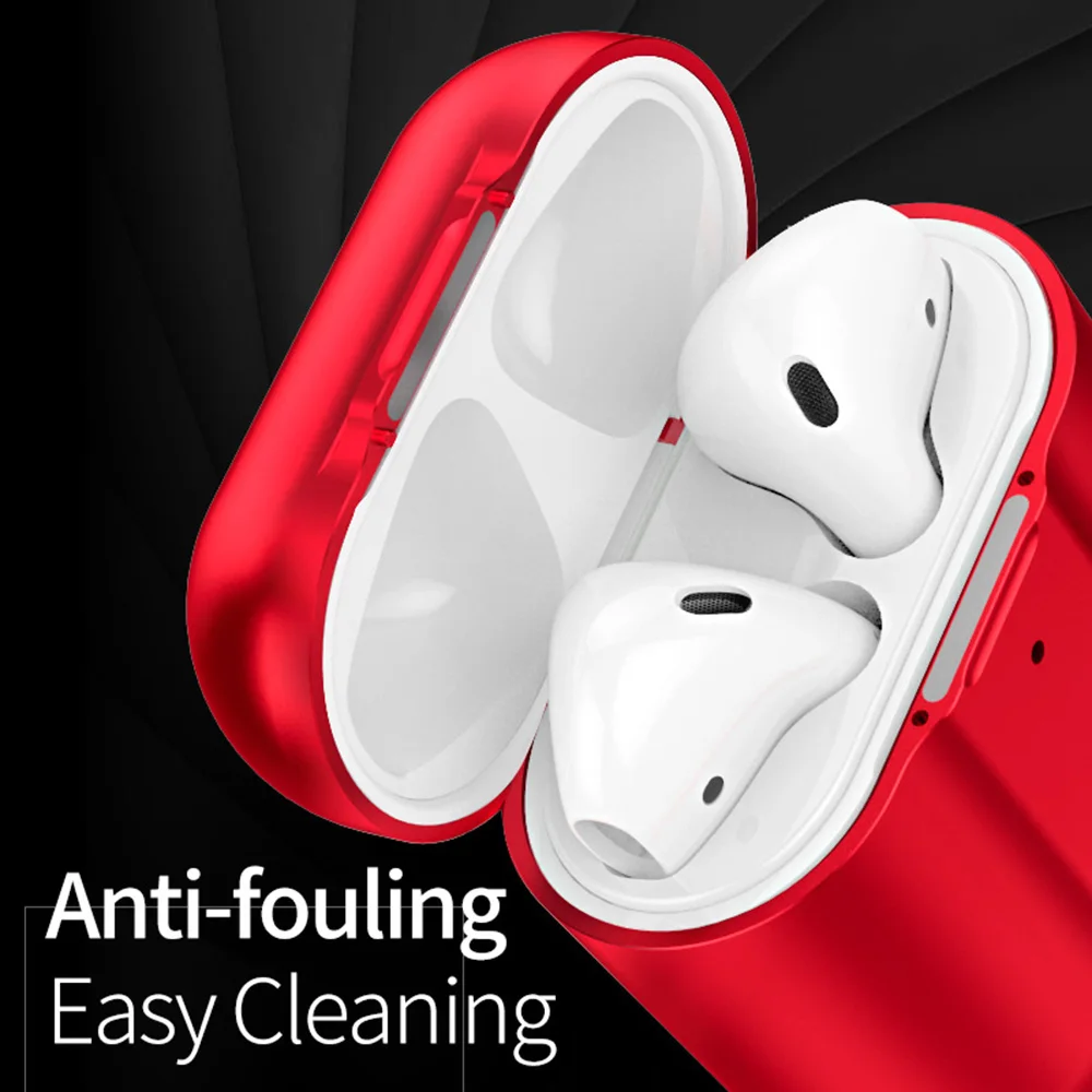 Роскошный противоударный чехол для Apple AirPods 1 Air Pods 2 алюминиевые наушники из