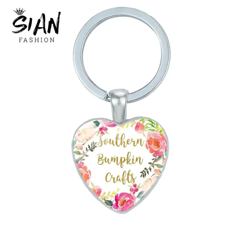 

SIAN Bible Verse Psalm Keychain Handmade Glass Cabochon Inspirational Quote Key Chain Christian Party Key Ring Gift Jewelry Girl