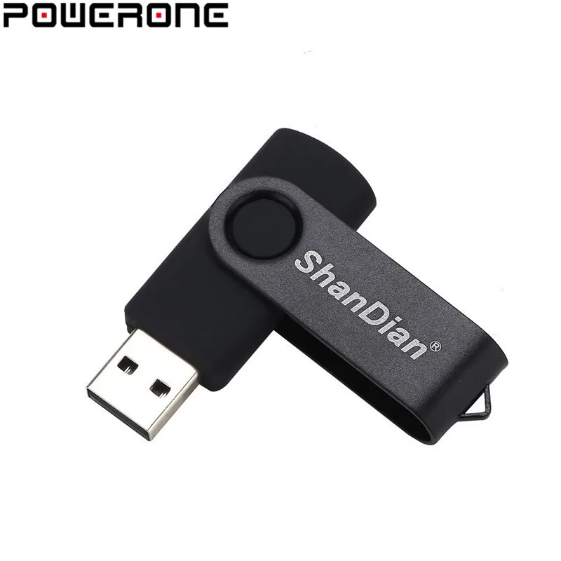 POWERONE пластиковые USB флэш накопитель деликатный портативный 4 ГБ 16 32 64 Поворотный U