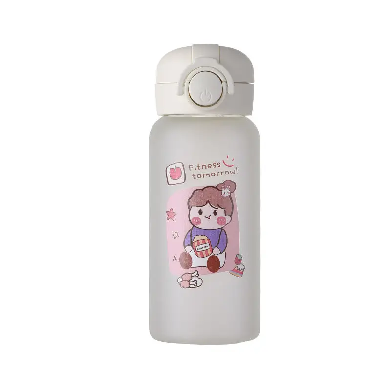 

Plastic straw cup adult water cup pregnant women high value student lovely girl simple fresh forest plastic cup