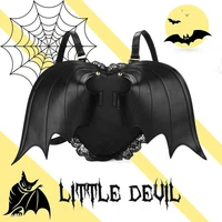 women backpack bat wing backpack punk stylish newest school bag for girls bat bag angel wings backpack cute little devil package