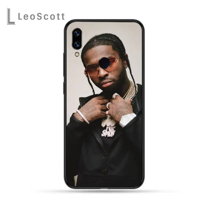 

Rapper Pop Smoke Phone Case For Xiaomi Redmi Note 4 4x 5 6 7 8 pro S2 PLUS 6A PRO