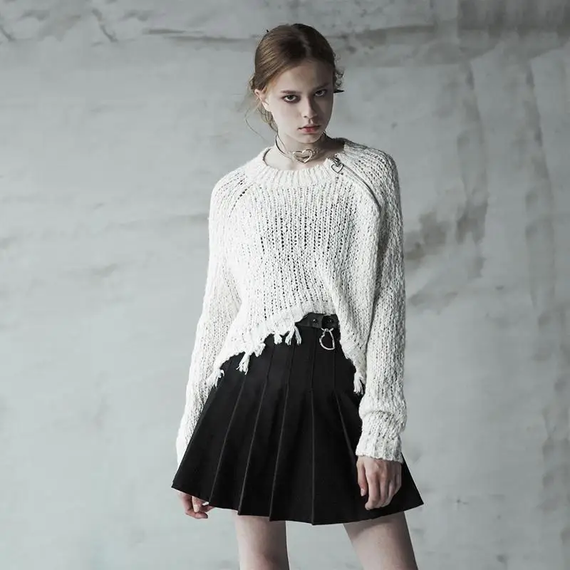 Панк рейв женские Готический зеленый плед плиссированные мини юбки PQ 411 Азии