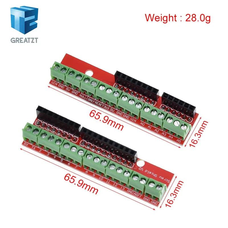 Шнековый щит GREATZT V2 учебная терминальная плата расширения (двойная поддержка) для