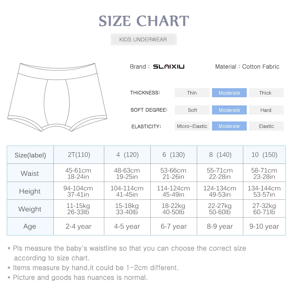 

6-Pack Shorts Boys Underwear Kids Boxer panties for 2-10 years Soft Organic Cotton Teenager Children's Pants baby Underpant