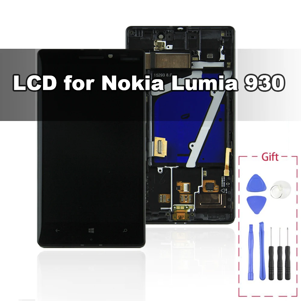 

for Original Nokia Lumia 930 LCD with frame display touch screen digitizer Assembly+frame Replacement 100% tested