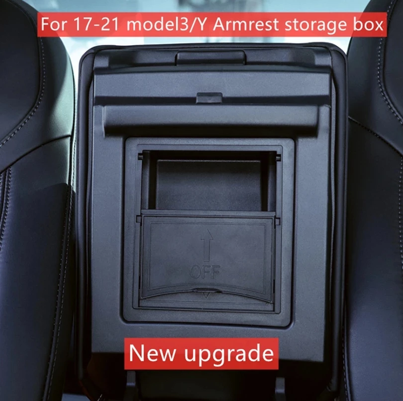 

Tesla Model 3 Center Console Storage Box Armrest Concealed Storage Box Suitable for Tesla Model 3 Y Auto Parts Car Armrest Box