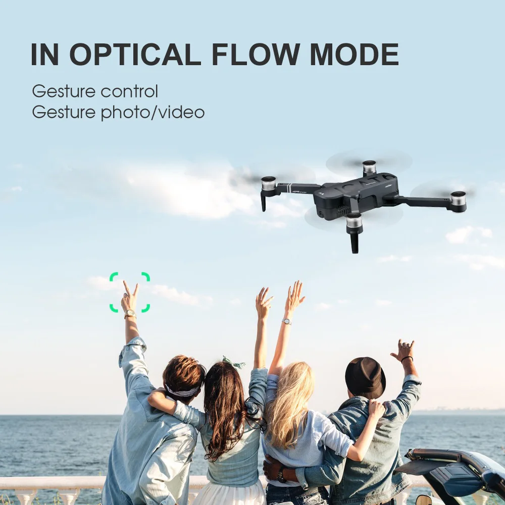 SMRC ICAT6 4K 5G Радиоуправляемый Дрон HD карданный камера wifi gps FPV Квадрокоптер 120 градусов широкоугольный приложение парящий гравитационный объект слежение