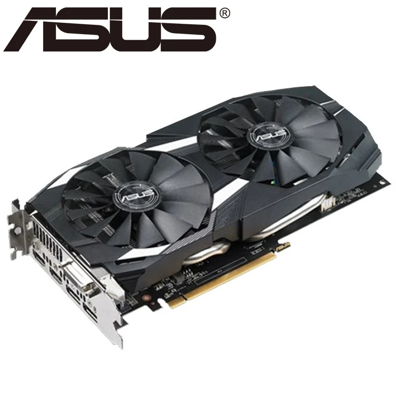 Видеокарта ASUS RX580 8 Гб 500 бит GDDR5 графические карты для AMD RX 580 серии VGA б/у DisplayPort HDMI DVI