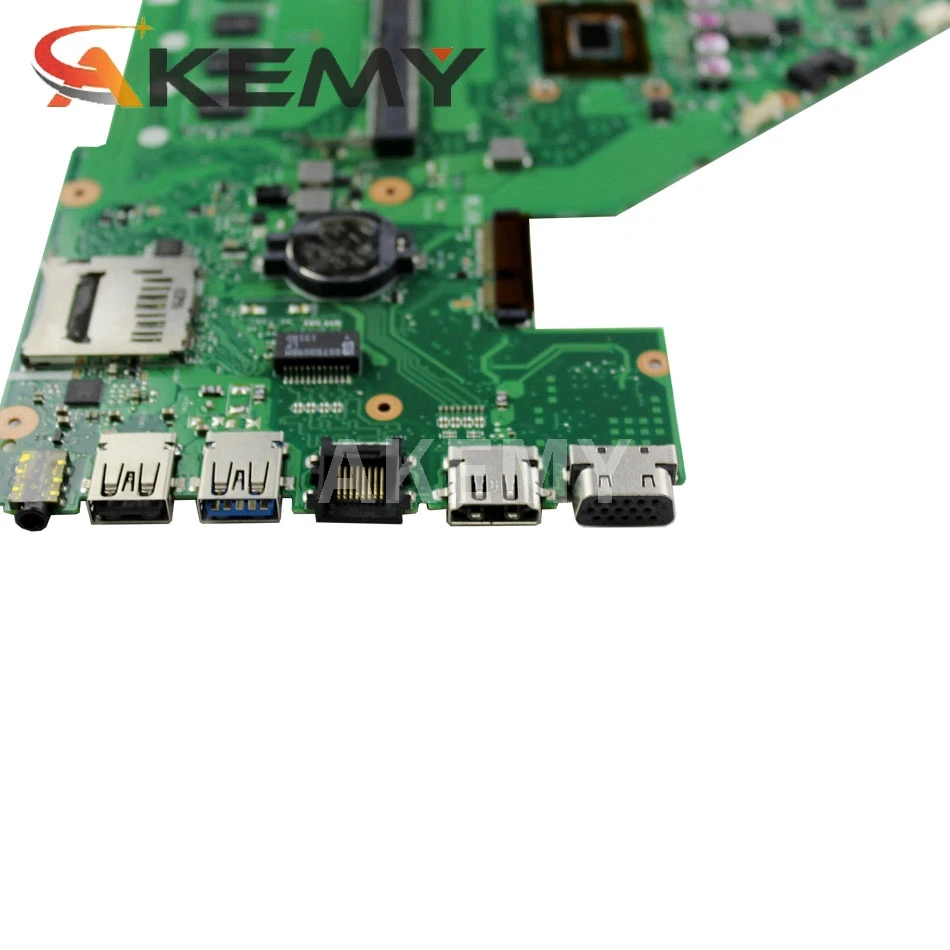 

Akmey X550CC Laptop motherboard For Asus X550CA X550CL R510C Y581C X550C original mainboard 4GB-RAM 1007U/2117U CPU