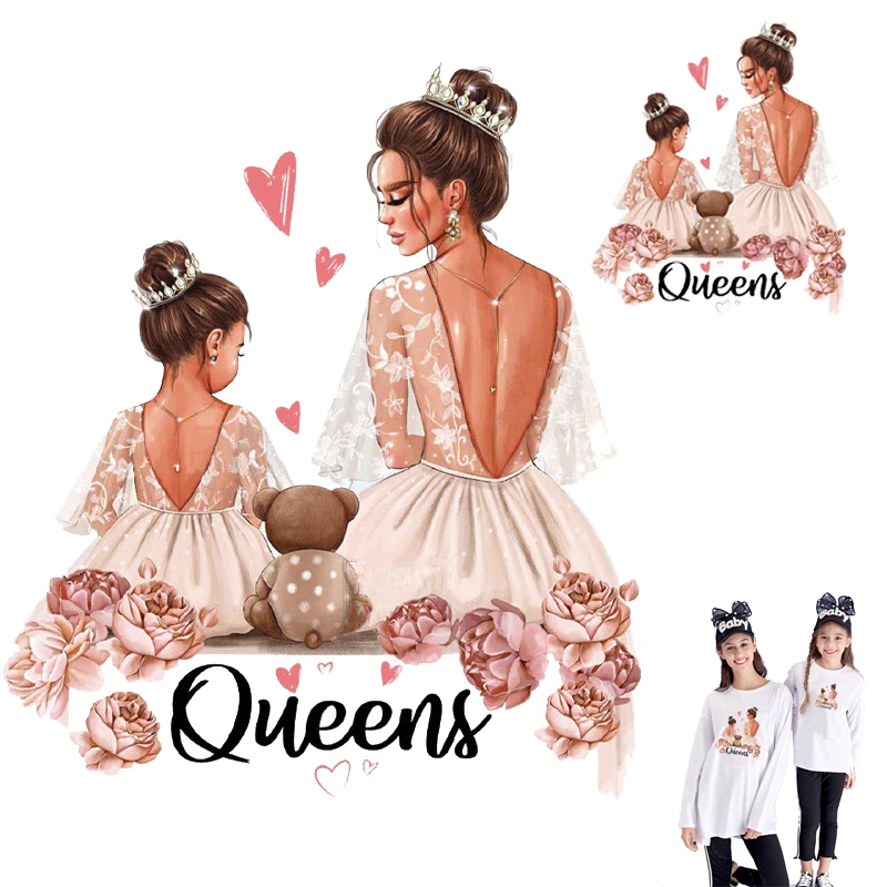 Наклейки на одежду Принцесса Королева наклейки стирающиеся полоски сделай сам