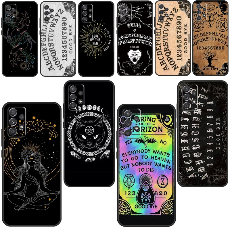 Girly Pastel Witch Goth Ouija For Samsung Galaxy A52 A72 A20e A21S A50 A70 A01 A11 A12 A42 A31 A41 A51 A71 A32 Phone Case