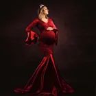 Кружевной реквизит для беременных, платья, Элегантное Длинное Платье для беременных, Макси-платье, одежда для фотосессий