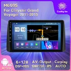 Автомагнитола MEKEDE 2 Din, мультимедийный видеоплеер, GPS-навигатор, 6 + 128G 4G LTE, для Chrysler Grand Voyager 5 2011 - 2015
