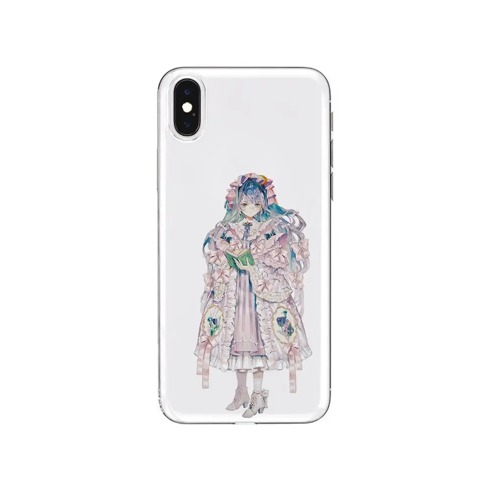 

Lolita cartoon transparent Anime Transparent Phone cover hull For SamSung Galaxy S 8 9 10 20 21 S30 Plus Edge E S20fe 5G Lite U