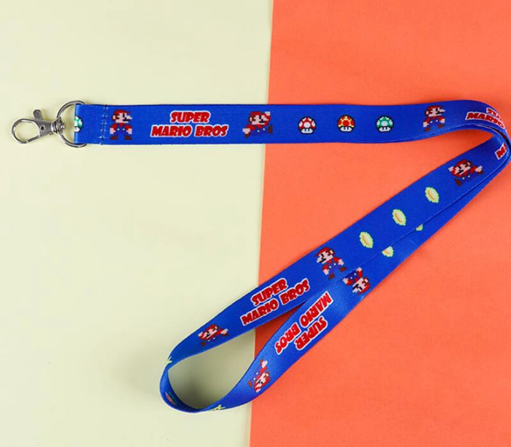 1 шт. мультфильм Супер Марио шнурки для ключей значок косплея ID Держатели карт