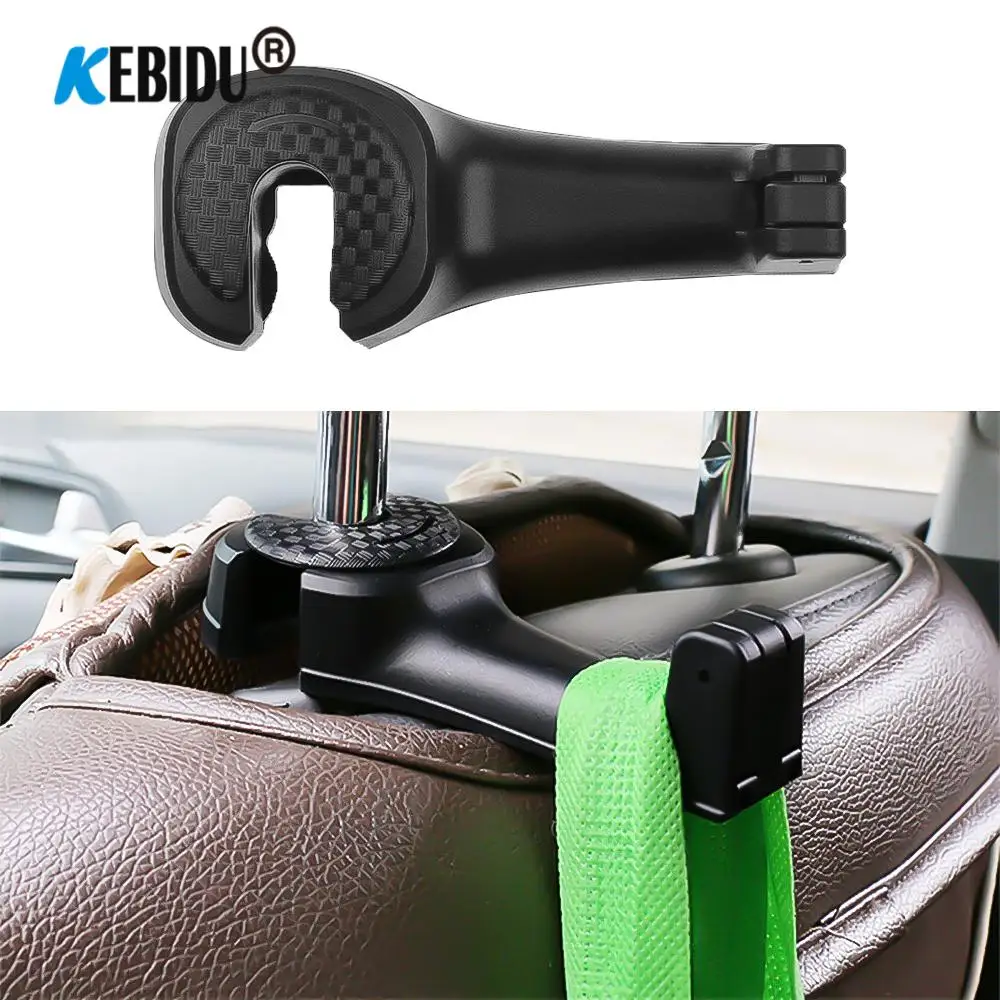 Автомобильный крючок на подголовник с держателем для телефона задняя вешалка