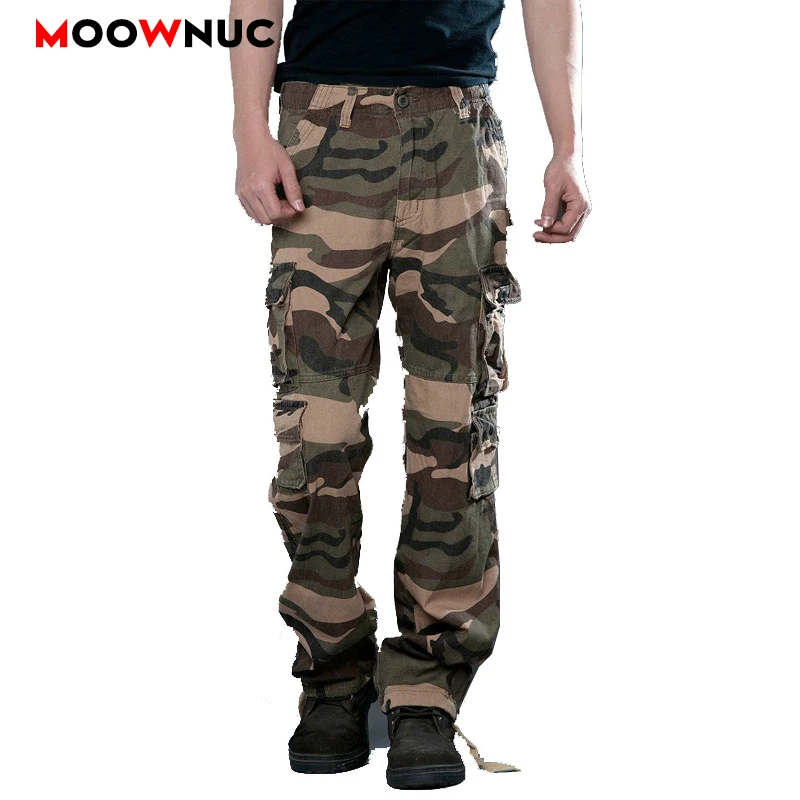 Брюки мужские уличные осенние брюки Карго повседневные Hombre Хлопок Военный стиль