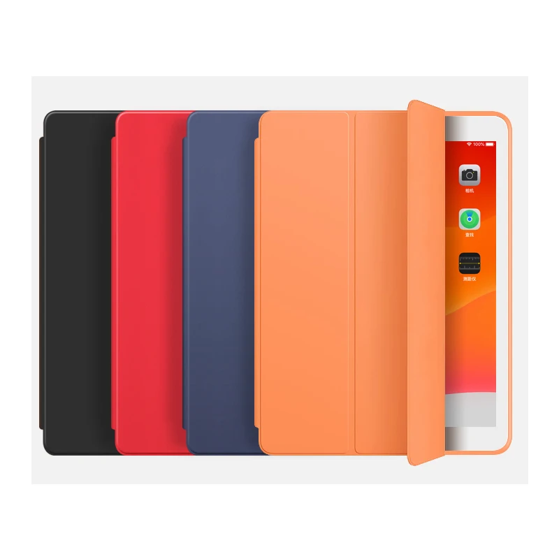 2019 для iPad10.2 дюймов 7th Gen полный кожаный чехол с карандашом держатель тонкий Tri-fold