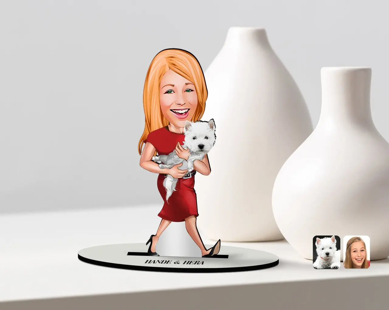 

Персонализированная карикатура для домашних животных, деревянная безделушка, модель-5, надежный современный простой подарок, особый дизайн...