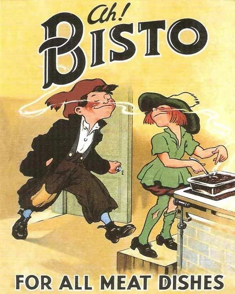 

Ah Bisto Vintage Advertising Enamel Metal Tin Sign Wall Plaque Kitchen Food