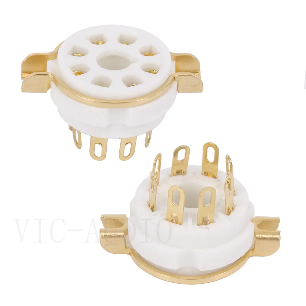 10PCS K8A 8pins Tube Socket GZC8-Y-1 For 5AR4 5U4G 7199 6V6 KT66 KT88 6SL7 6SN7 Vacuum Amplifer Audio HIFI DIY | Электроника