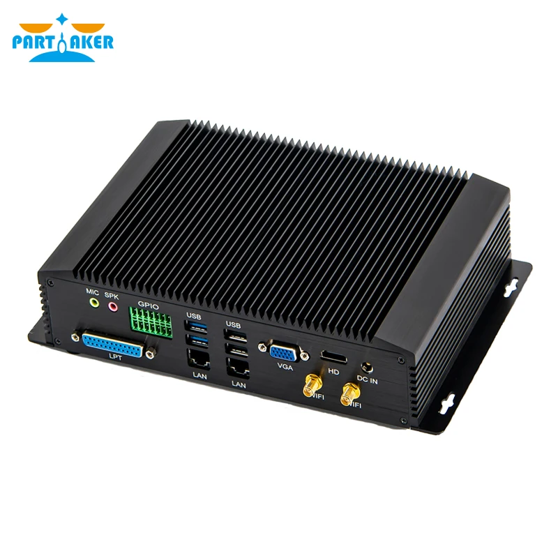 Промышленный мини ПК intel core i5 4200U i7 4500U 4650U с 6COM RS232 RS422 RS485 HDMI VGA GPIO LPT порты для
