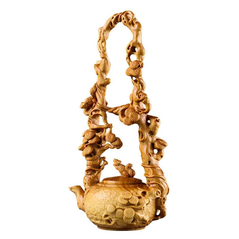 Чайник в виде белки диаметром 16 см китайском стиле креативные фигурки из массива