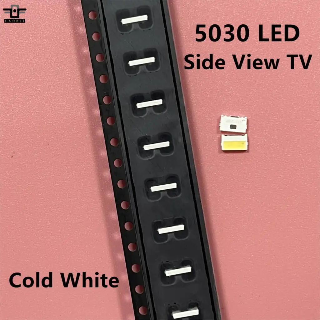 100 шт. светодиодный Подсветка кромкой Series 3V 5030 SVTE5030P GW холодный белый ТВ