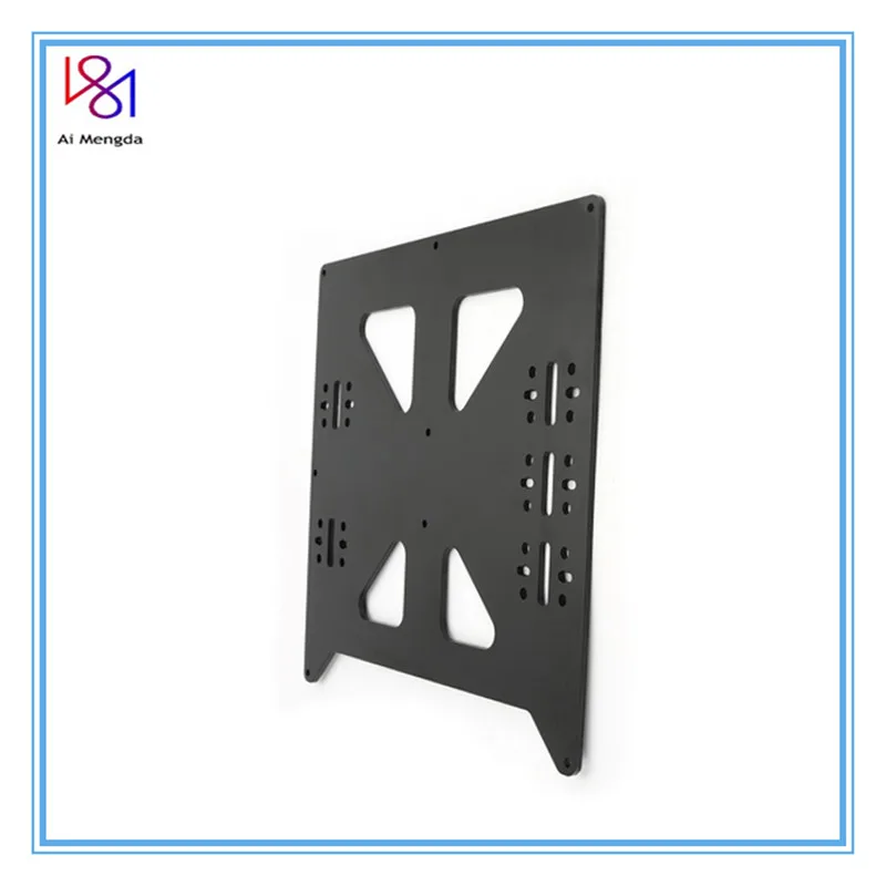 black aluminum y carriage anodized plate upgrade v2 hot bed support plate for prusa i3 reprap diy 3d printer parts free global shipping