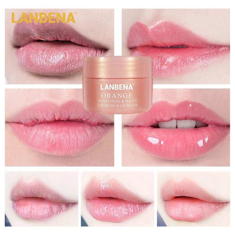 LANBENA маска для губ Витамин С оранжевый глубокое увлажнение водоотталкивающий