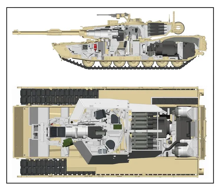 Rye Field 5007 1/35 US M1A1/A2 Abrams w/Полный Интерьер танк дисплей коллекционная игрушка