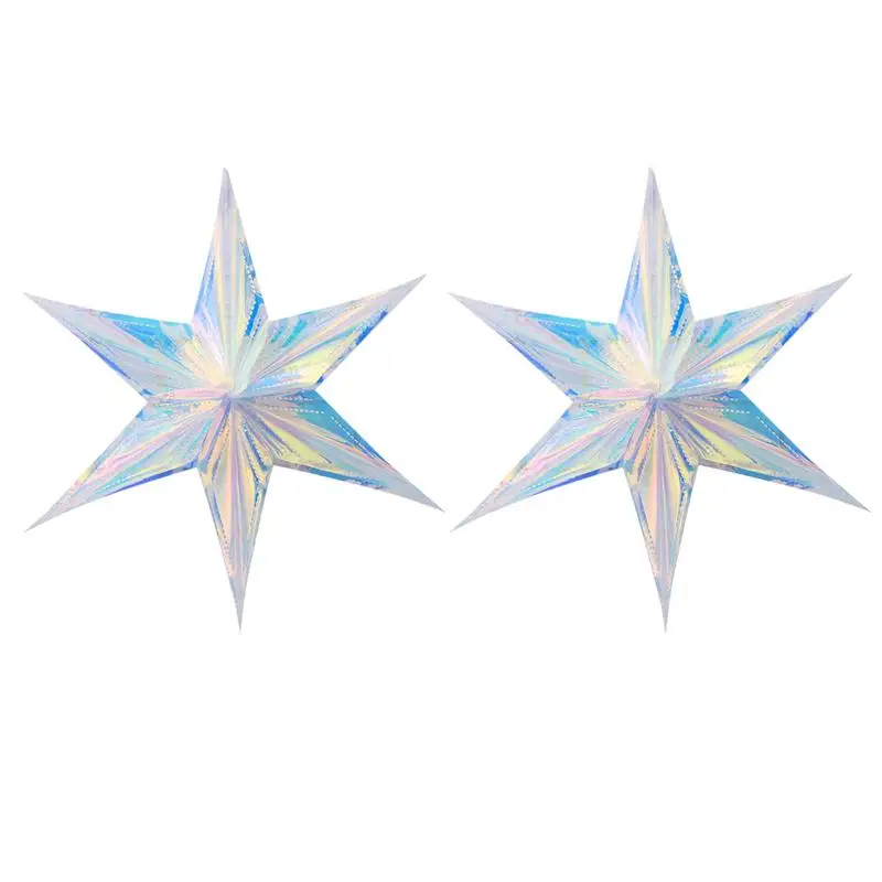 2 шт. серебряная звезда неоновые День Святого Валентина вечерние свадебной церемонии дня рождения или