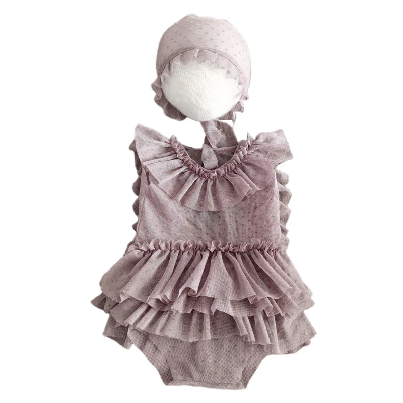 

2Pcs/Set Baby Hat+Romper Jumpsuit Newborn Photography Photo Props Costume Outfit New Dropship