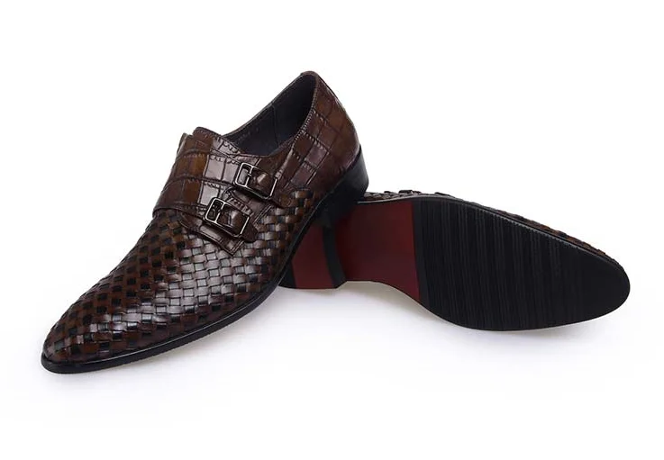 Новинка стильные летние остроконечные кожаные туфли в британском стиле ручная