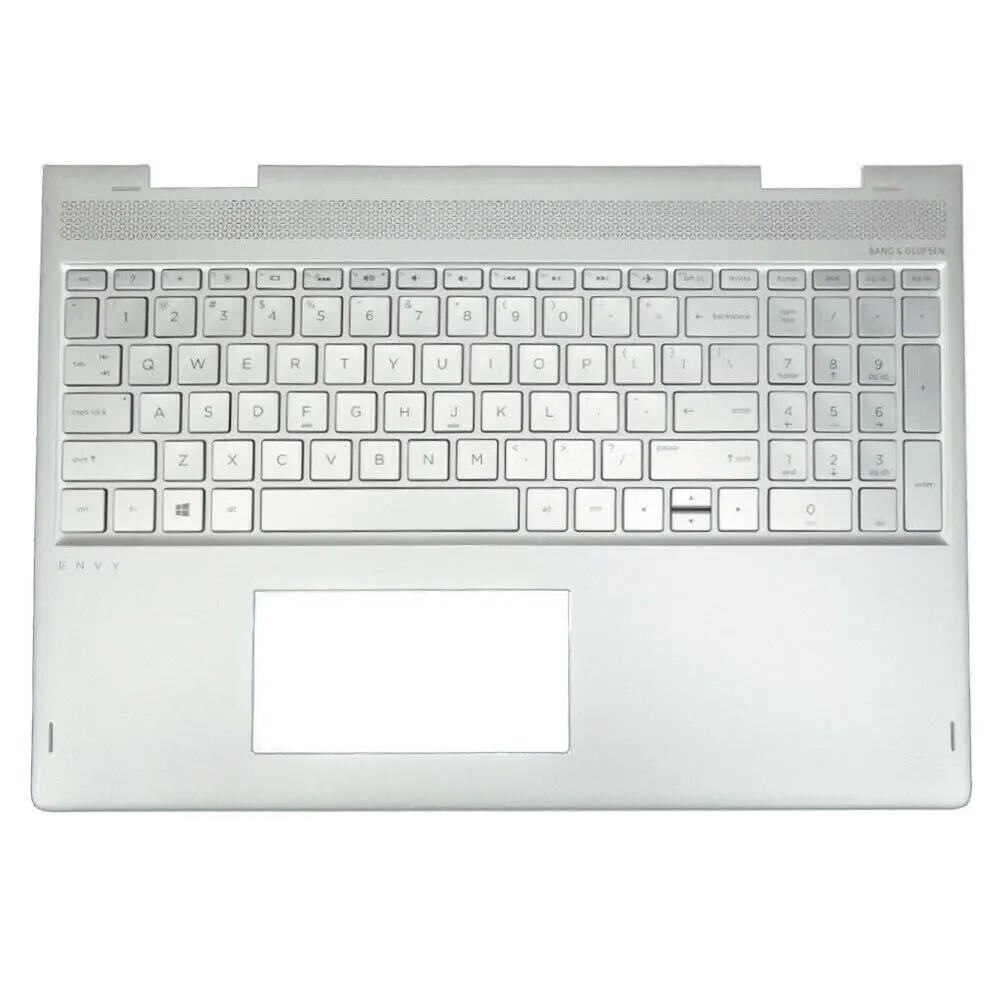 JIANGLUN Used For HP 15-BP 15M-BQ Palmrest Top Case with Keyboard TPN-W127 Silver