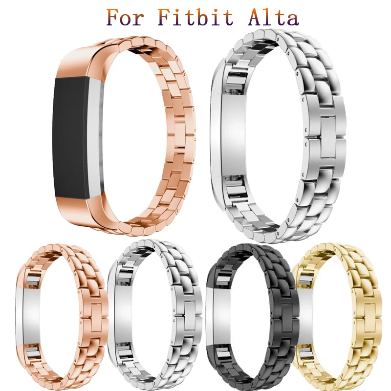 Ремешок из нержавеющей стали для наручных часов Fitbit Alta, новый модный сменный спортивный браслет для умных часов