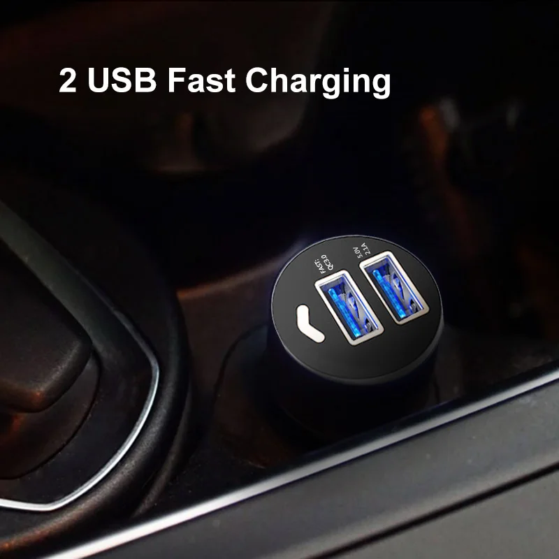 QC 3,0 USB быстрая зарядка автомобильное зарядное устройство для мобильного телефона Быстрая зарядка автомобильное зарядное устройство для iPhone samsung huawei Быстрая зарядка