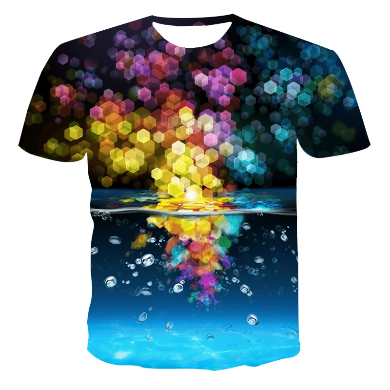 

Summer New 3D Printed T-Shirts, Round Neck Fashion Casual T-Shirts With Cool Pattern Printing, Men'S And Women'S Short XXS-6XL