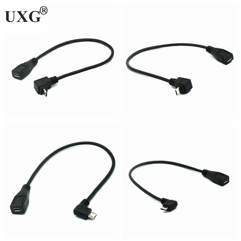 Micro USB 3. 0 5Pin штекер гнездо для удлинителя переходник разъем 90 градусов правый