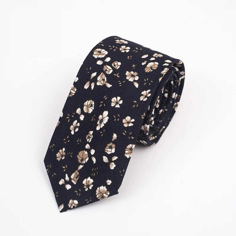 

High Quality 2020 Designer New Fashion Men 6cm Ties Retro Floral Neckties Casual Wedding Host Formal Suit Ties with Gift Box