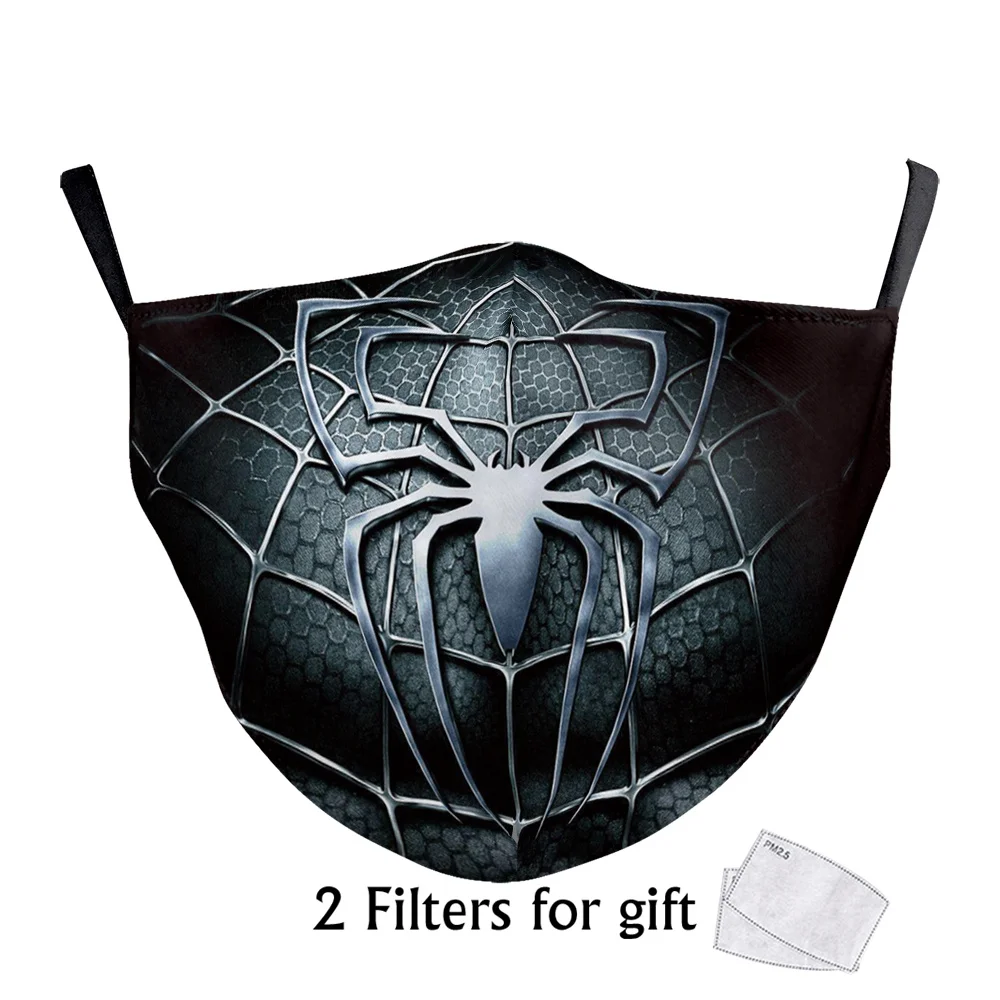 Многоразовые Дышащие Детские маски с аниме принтом Мультяшные для косплея лица