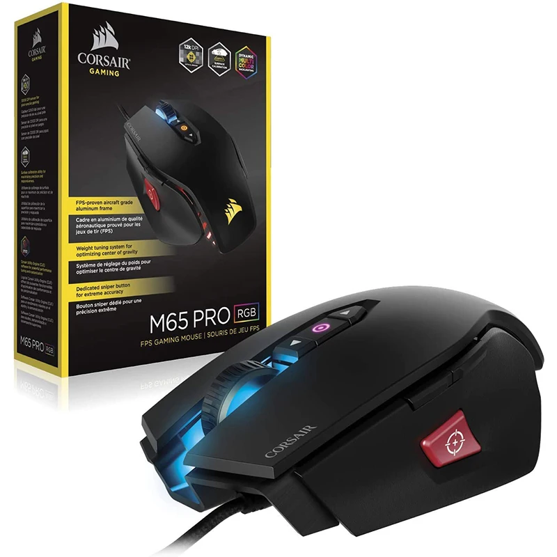 CORSAIR M65 Pro RGB-игры кадров в секунду Мышь-12000 Точек на дюйм оптический