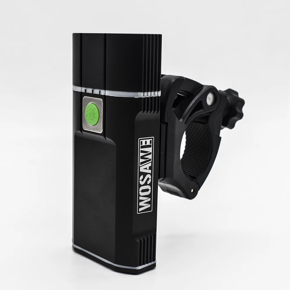 WOSAWE USB Аксессуары для велосипеда перезаряжаемый велосипедный фонарь на руль велосипедный светодиодный светильник 18650 Батарея Вспышка светильник фонарь передняя лампа
