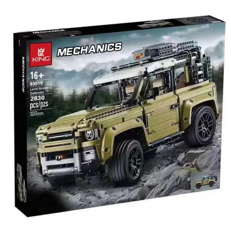 Lepinblocks 93018 Technic Car Series Land Rover Defender с мотором 2830 шт модель строительного 42110 игрушки