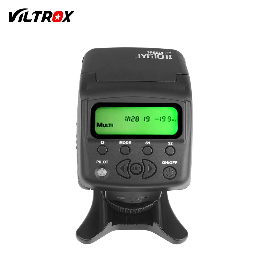 Viltrox JY 610II Мини ЖК Вспышка Speedlite + белый диффузор подставка для вспышки Canon Nikon Pentax
