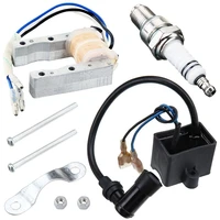 engine cdi ignition coil magneto stator coil spark plug kit for 2 stroke 49cc 50cc 60cc 80cc motor bike bicycle