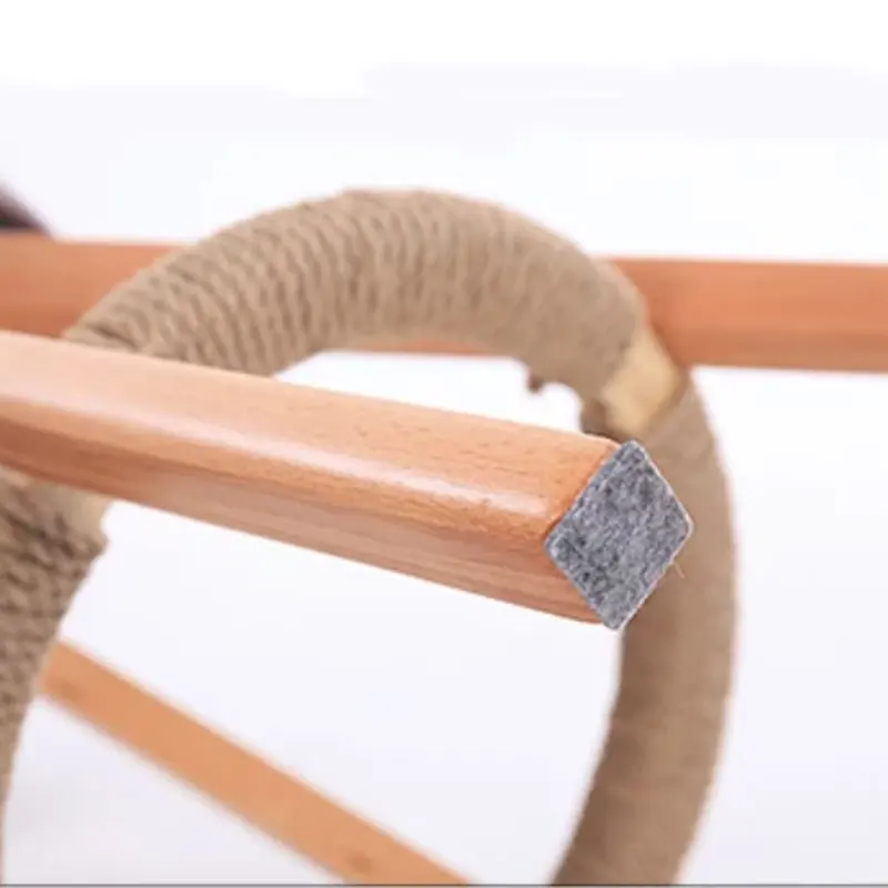 Скандинавский Ретро вращающийся барный стул из твердой древесины высокий бар