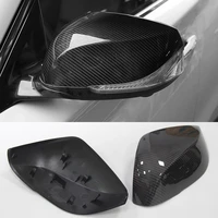for infiniti q50 q60 carbon fiber car outside wing mirror trim replace rearview mirror cover 2013 2019